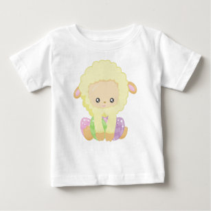Easter, Cute Sheep, Little Sheep, Easter Eggs Baby T-Shirt