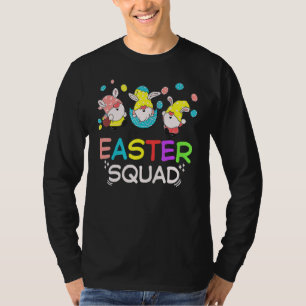 Easter Cute Three Gnomes Easter Eggs Bunny Easter  T-Shirt