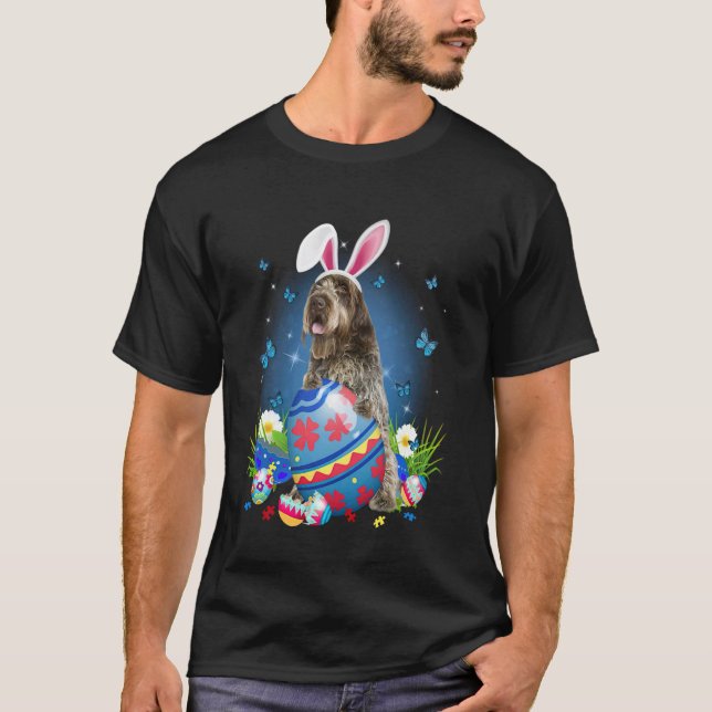 Easter Cute Wirehaired Pointing Griffon Dog Lover  T-Shirt (Front)