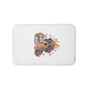 Easter Dachshunds Cute Dachshund T-Shirt Bath Mat