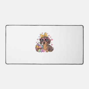 Easter Dachshunds Cute Dachshund T-Shirt Desk Mat