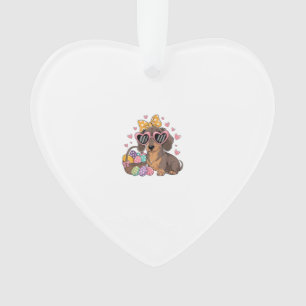 Easter Dachshunds Cute Dachshund T-Shirt Ornament