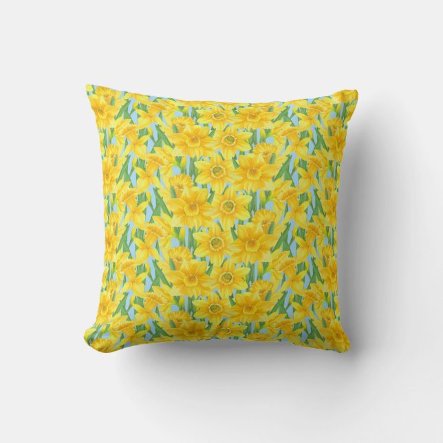 Easter Daffodils Cushion (Front)