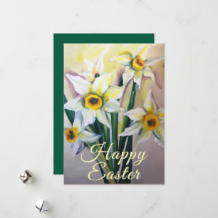 Easter Daffodils Holiday Card