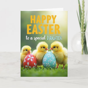 Easter Daughter Fowl Scene Card
