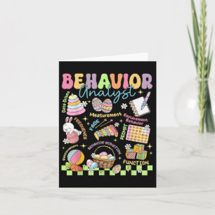 Easter Day Behaviour Analyst Bunny Aba Behaviour T Card