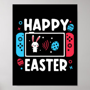 Easter Day Boys Gamer Shirt Video Game Controller  Poster