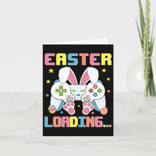 Easter Day Bunny Easter Loading Video Game Boys Gi Card