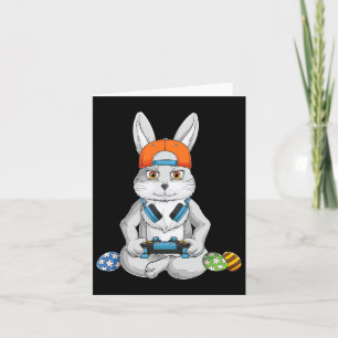 Easter Day Bunny Egg Funny Boys Girls Kids Gamer 6 Card