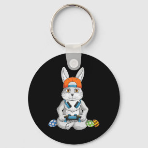 Easter Day Bunny Egg Funny Boys Girls Kids Gamer 6 Key Ring