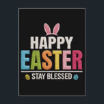 Easter Day Bunny Eggs Plaid Leopard t-shirt  Holiday Postcard<br><div class="desc">Bring some wild style to your Easter celebrations with this unique handmade crochet bunny and eggs set. Featuring both classic plaid and trendy leopard prints, these adorable pieces are perfect for decorating your home, filling Easter baskets, or gifting to loved ones. Expertly crocheted with soft, high-quality yarn for a durable...</div>