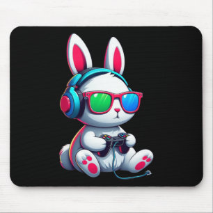 Easter Day Bunny Gamer Video Gaming Boys Men Kids Mouse Pad