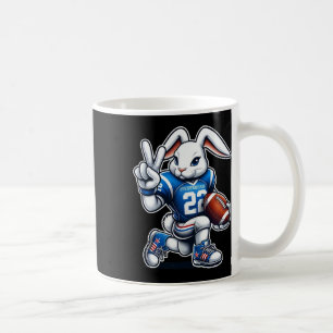Easter Day Bunny Playing Footbyll Boys Girls Kids Coffee Mug