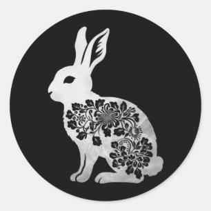 Easter Day Bunny Rabbit Classic Round Sticker