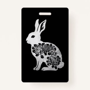 Easter Day Bunny Rabbit ID Badge