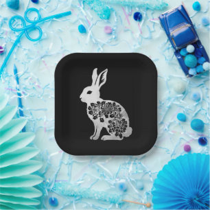 Easter Day Bunny Rabbit Paper Plate