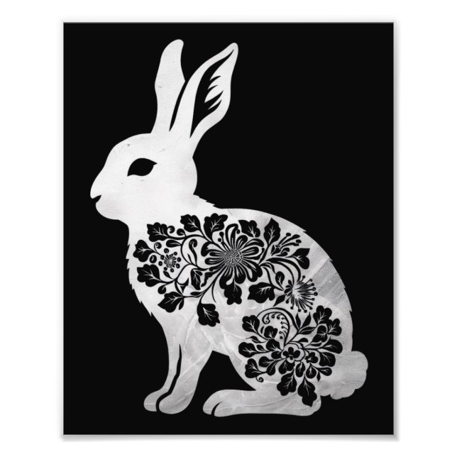 Easter Day Bunny Rabbit Photo Print (Front)