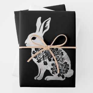 Easter Day Bunny Rabbit Wrapping Paper Sheet
