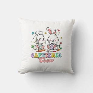 Easter Day Cafeteria Crew Lunch Lady School Cafete Cushion