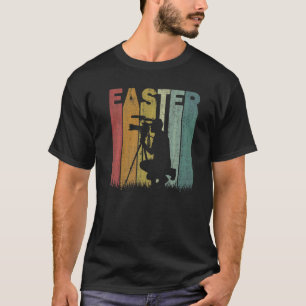Easter Day Camera Operator Retro Graphic Cool East T-Shirt