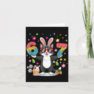 Easter Day Cat Eggs Funny Bunny Six Seven 67 Card