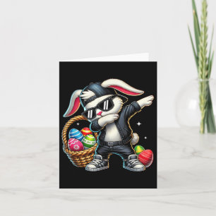 Easter Day Dabbing Bunny With Sungles Boys Girls K Card
