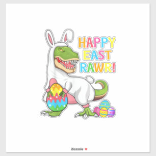 Easter Day Dinosaur Funny Happy Eastrawr T Rex Eas