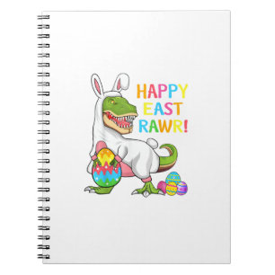Easter Day Dinosaur Funny Happy Eastrawr T Rex Eas Notebook