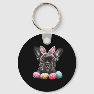Easter Day Frenchie Dog Easter Frenchie Dog Easter Key Ring