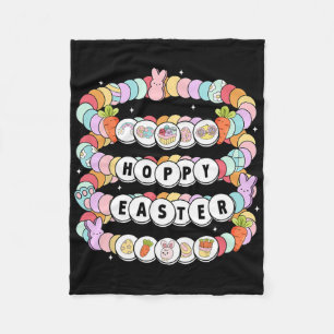 Easter Day Friendship Bracelet Easter Bunny Eggs F Fleece Blanket