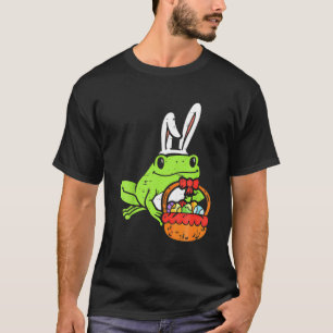 Easter Day Frog Bunny Eggs Basket Cute Animal Men T-Shirt