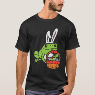 Easter Day Frog Bunny Eggs Basket Cute Animal Men T-Shirt