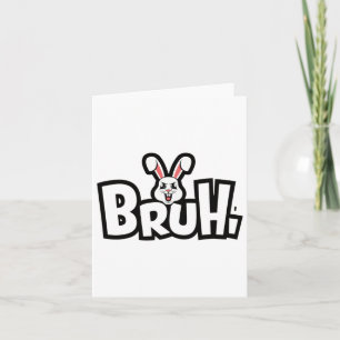 Easter Day Funny Angry Bunny Card
