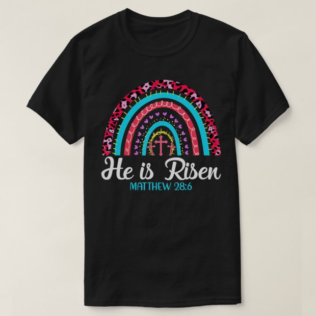 Easter Day He is Risen Easter Women Men Kids Love  T-Shirt (Design Front)