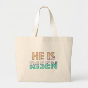 Easter Day - He is Risen Large Tote Bag