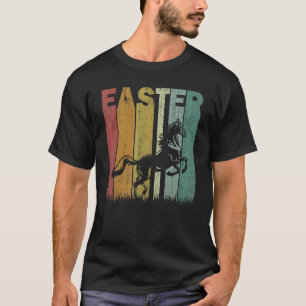 Easter Day Horse Retro Graphic Funny Easter Costum T-Shirt