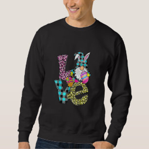 Easter Day Love Gnomes Eggs Hunting Bunny Ears Gno Sweatshirt