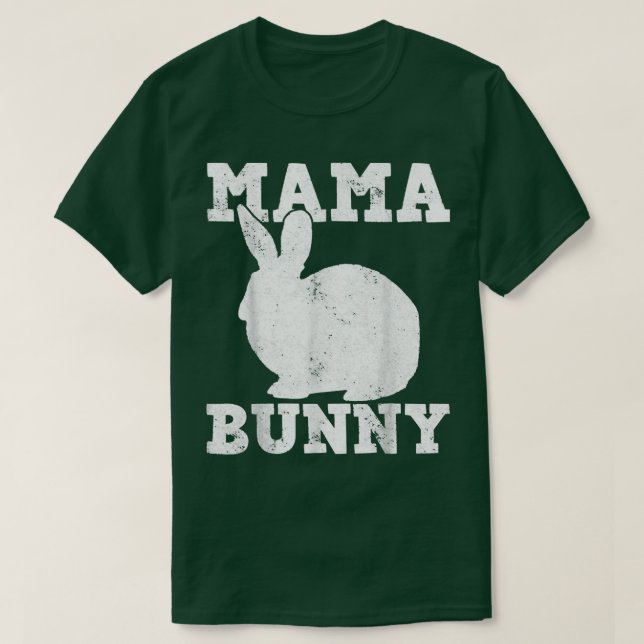 Easter Day Mama Mum Rabbit Bunny  T-Shirt (Design Front)