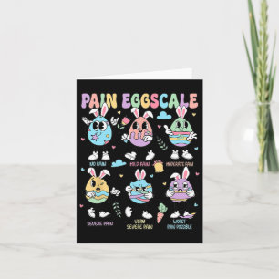 Easter Day Pain Scale Retro Nurse Triage And Pain  Card
