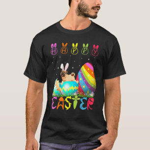 Easter Day Pug Dog Matching Family Cute Easter Cos T-Shirt