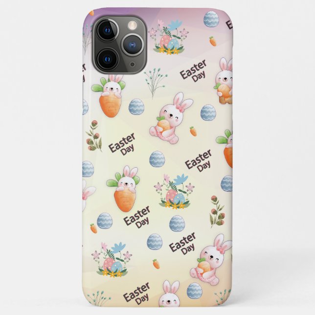 Easter Day Rabbits Pattern Case-Mate iPhone Case (Back)
