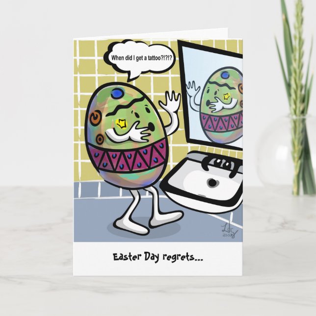 Easter Day regrets Greeting Card (Front)