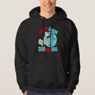 Easter Day Shark Kids Toddler Women Men Easter Sha Hoodie