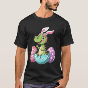 Easter Day T Rex Eggs Boys Girls Kids T-Shirt