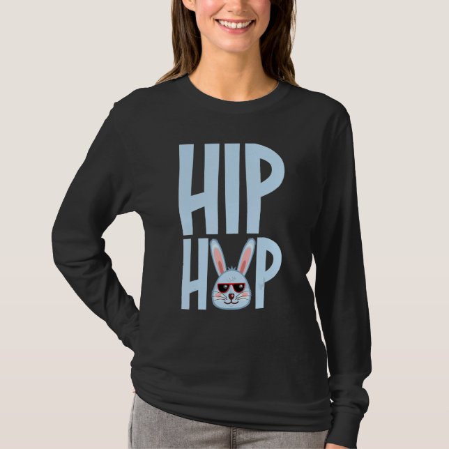 Easter Day Tee Hip Hop Bunny  Easter Day Design (Front)