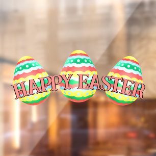 Easter Decal Personalised Easter Egg Window Cling