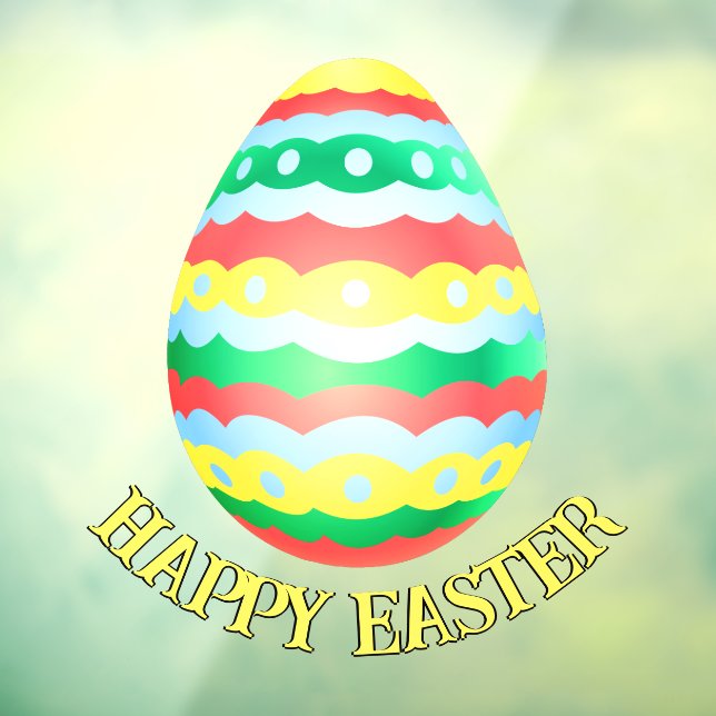 Easter Decals Personalised Easter Window Clings (Sheet 3)