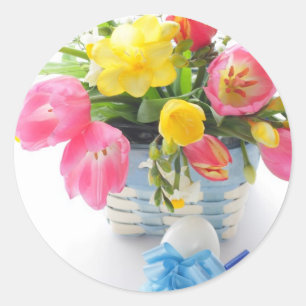 easter decoration classic round sticker
