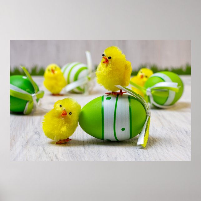 Easter Decoration - Easter egg and chicks (Front)