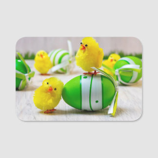 Easter Decoration - Easter egg and chicks Name Tag
